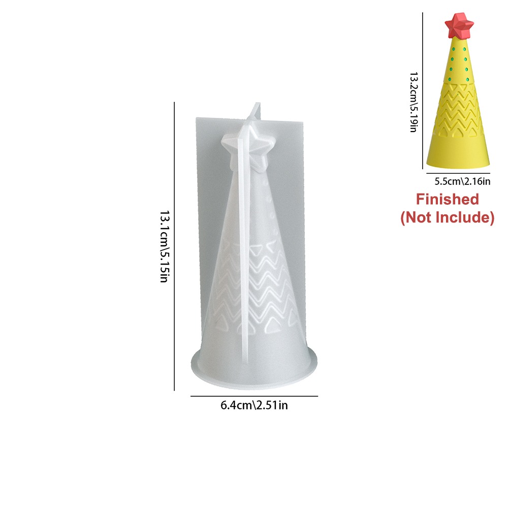 Candle Making Kit Xmas - Siliconen Kerstkegel Kaars Schimmel Kristal DIY