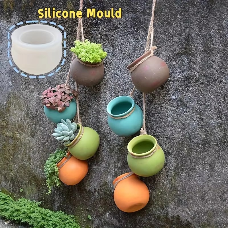 Candle Making Pot - Siliconen bloempotvormen, harsvormen, epoxyvormen, geurkaarsvormen, kleine