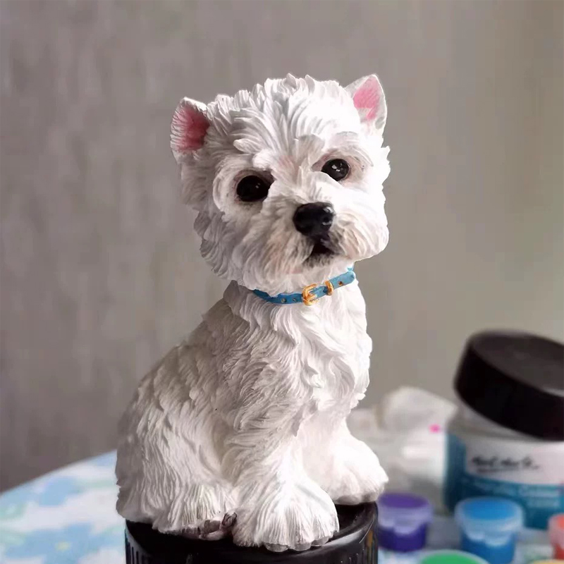 Candle Making Yorkshire - Schattige puppyhond West Highland Terrier kaars