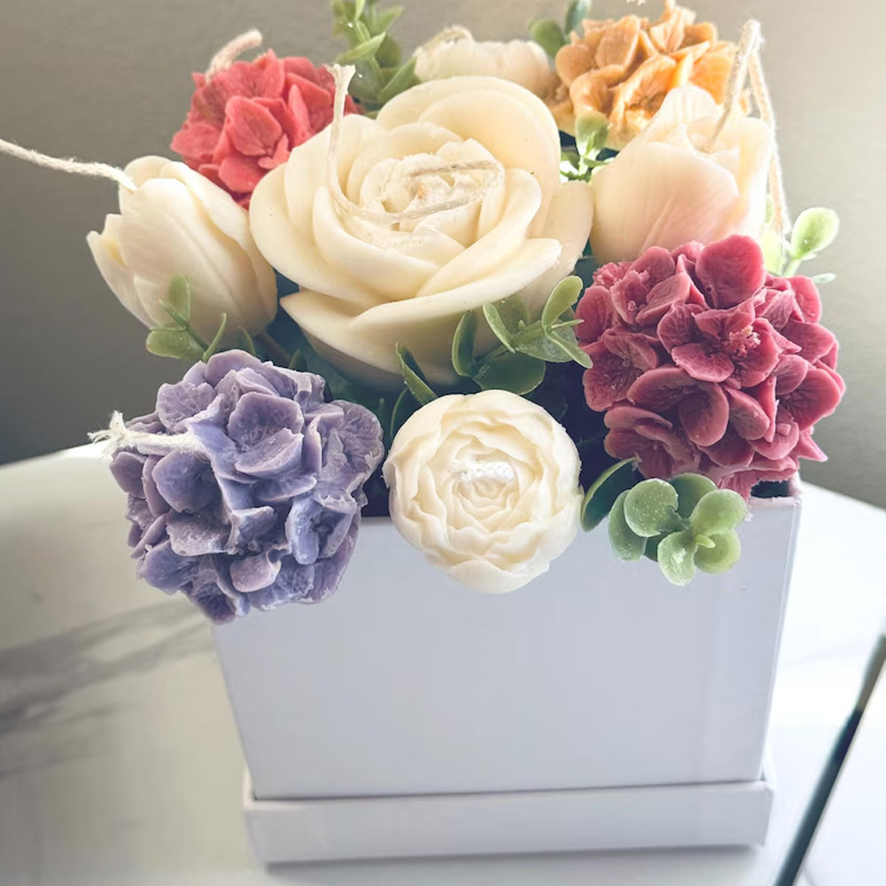Candle Making Austin - Rose Tulp Siliconen Kaars Schimmel Multi