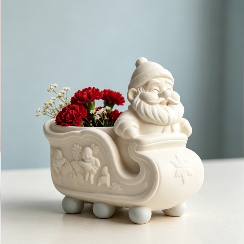 Kerstman-slede siliconen mal D - Candle Making Pot recensie en prijs