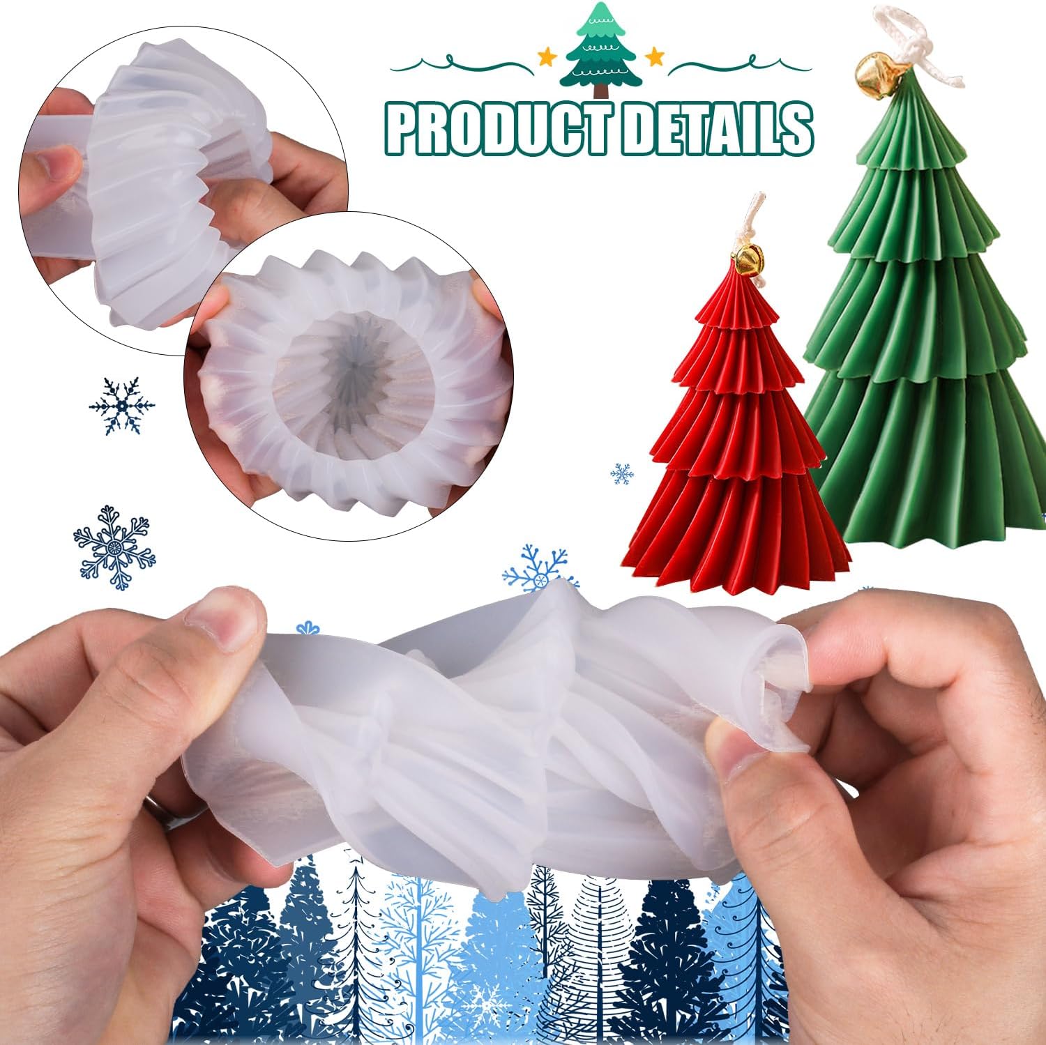 Kerstboom siliconen kaarsenmal - Candle Making Kit Xmas recensie en prijs