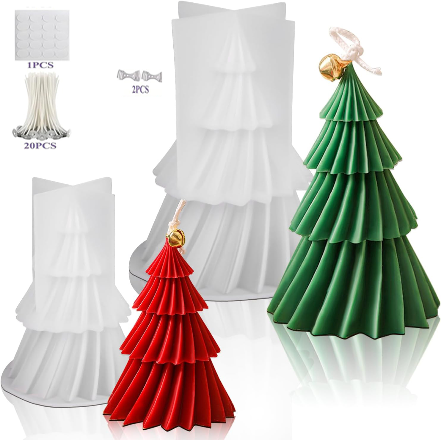Kerstboom siliconen kaarsenmal - Candle Making Kit Xmas recensie en prijs